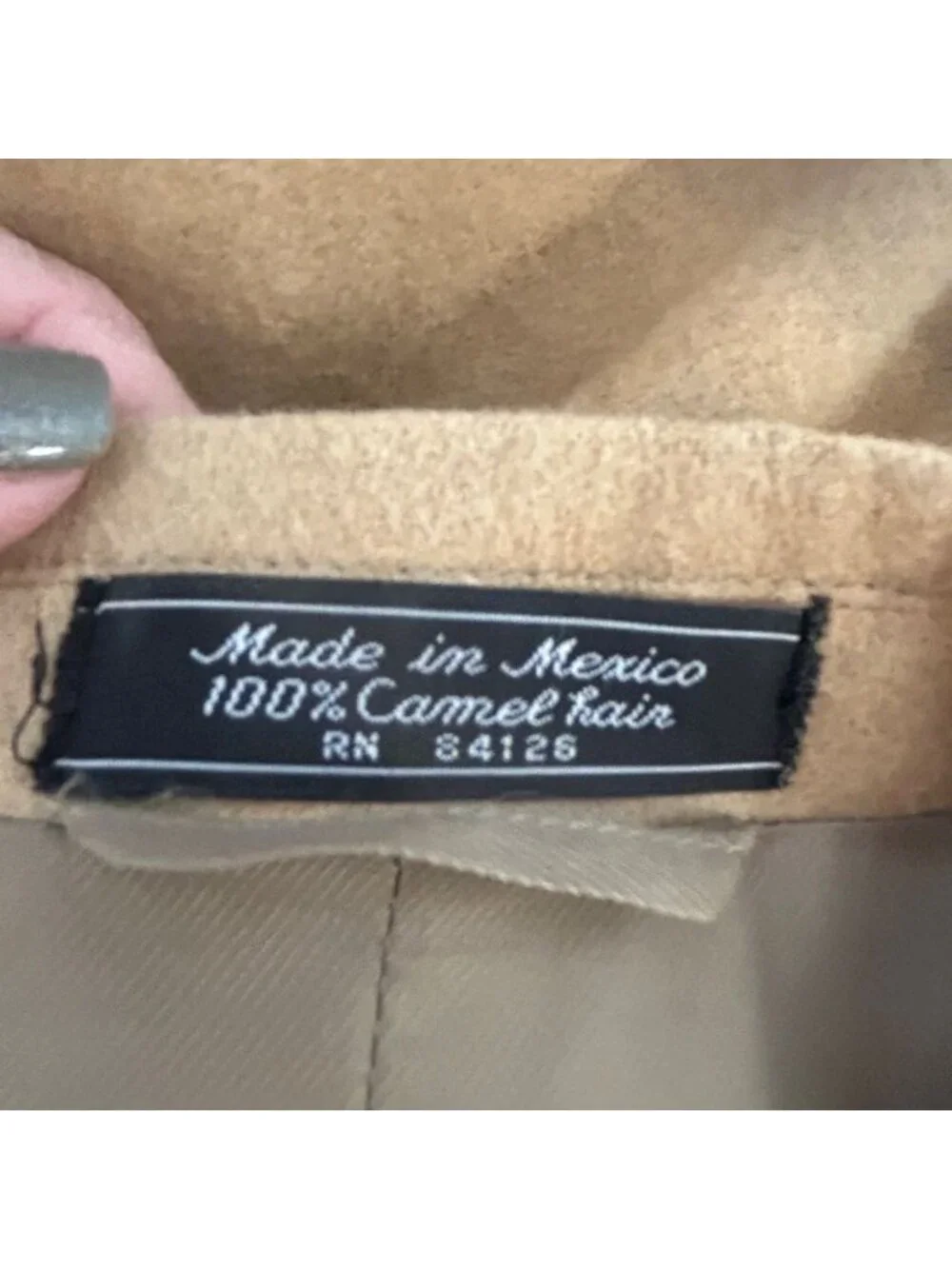 Haspel 100% Camel Hair Men's Tan Blazer Sport Coat Vintage Size 40S